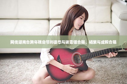网传湖南台跨年晚会节刘德华与谢霆锋合唱、杨紫与成毅合唱